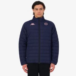 Kurtka wodoodporna Union Bordeaux-Bègles 2025/26. Niebieskie kurtki Kappa, l, bez wzorów, z dresówki, eleganckie, bez kaptura. Za 337.50 zł.
