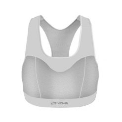 Biustonosz dla kobiet Givova Eco. Białe biustonosze sportowe Givova, bez wzorów, z tkaniny, do biegania. Za 245.99 zł.