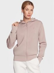 Guess Bluza Allie V3RQ11 K7UW2 Różowy Regular Fit. Czerwone bluzy Guess, xs, z aplikacjami, z wiskozy, bez kaptura. Za 299.99 zł.