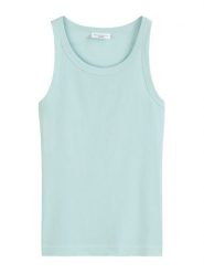 Marc O´Polo Top w kolorze turkusowym rozmiar: XXL. Niebieskie topy xxl, bez wzorów, z bawełny, bez kołnierzyka, bez ramiączek. Za 87.81 zł.