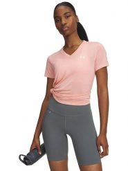 Under Armour Koszulka sportowa w kolorze jasnoróżowym rozmiar: M. Różowe t-shirty sportowe Under Armour, m, bez wzorów, z materiału, bez ramiączek, outdoorowe. Za 69.95 zł.
