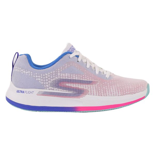 Buty na co dzień damskie SKECHERS GO RUN CONSISTENT 2.0 ENGAGED siateczka. Białe buty do biegania Skechers, bez wzorów, bez zapięcia, do biegania, skechers sport. Za 289.00 zł.