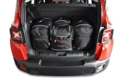 Torby Do Bagażnika Jeep Renegade 2014+ 4Szt Kjust. Czarne torby podróżne KJUST, bez wzorów, z kauczuku. Za 1,140.00 zł.