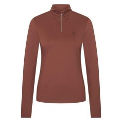 Damska koszulka do jazdy konnej Imperial Riding Top Amy. Brązowe topy IMPERIAL RIDING, bez wzorów, sportowe, bez kołnierzyka, bez ramiączek. Za 271.50 zł.