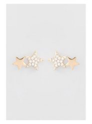 U.S. Polo Assn. Pozłacane kolczyki-wkrętki z kryształami rozmiar: onesize. Białe kolczyki U.S. Polo Assn., z kryształem, metalowe. Za 67.95 zł.