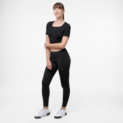 Legginsy fitness damskie Puma. Czarne legginsy Puma, bez wzorów, ze skóry, sportowe. Za 129.99 zł.