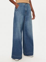 BOSS Jeansy Zehyrus 50528820 Niebieski Wide Leg. Niebieskie jeansy Boss, bez wzorów, z bawełny. Za 719.99 zł.
