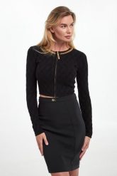 Sweter/kardigan damski zapinany na zamek ELISABETTA FRANCHI. Swetry Elisabetta Franchi, bez wzorów, bez ramiączek. Za 1,949.00 zł.