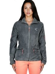 Canadian Peak Kurtka polarowa "Tisalineak" w kolorze antracytowym rozmiar: XL. Czarne kurtki Canadian Peak, xl, z aplikacjami, z materiału, bez kaptura. Za 86.99 zł.