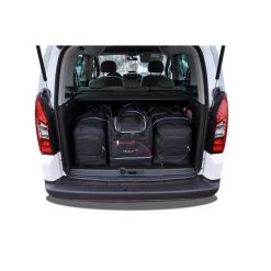 Torby Do Bagażnika Peugeot Partner 2008-2019 4Szt Kjust. Czarne torby podróżne KJUST, bez wzorów. Za 1,233.00 zł.