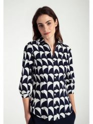 More & More Bluzka w kolorze granatowo-białym rozmiar: 42. Niebieskie bluzki More & More, bez wzorów, bez kołnierzyka, bez ramiączek. Za 104.99 zł.