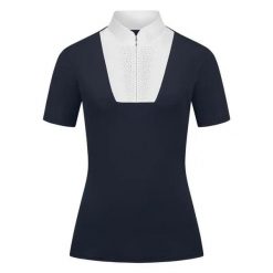 Damska koszulka polo na zawody ELT Paola. Białe kombinezony ELT, na lato, l, bez wzorów, z elastanu, eleganckie, bez kołnierzyka, bez ramiączek, krótkie. Za 305.50 zł.