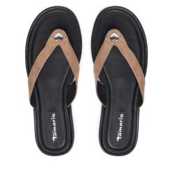 Japonki Tamaris. Brązowe japonki Tamaris, bez wzorów. Za 259.99 zł.
