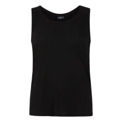 Damski tank top Protest Fields. Czarne topy Protest, bez wzorów, bez kołnierzyka, bez ramiączek. Za 166.50 zł.