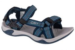 Sandały damskie, Hamal Wmn Hiking Sandal. Niebieskie sandały CMP, bez wzorów, z materiału, sportowe, bez obcasa, bez zapięcia. Za 159.00 zł.