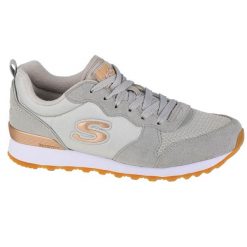 Buty do chodzenia damskie, Skechers OG 85 Goldn Gurl. Białe buty treningowe Skechers, bez wzorów, z materiału, przed kostkę, bez zapięcia, trekkingowe. Za 288.00 zł.