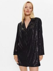 Glamorous Koszula GS0428 Czarny Regular Fit. Czarne koszule Glamorous, bez wzorów, z syntetyku, bez kołnierzyka, bez ramiączek. Za 469.99 zł.