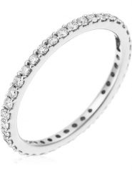 DIAMANTA Złoty pierścionek "Tour Complet Lumineux" z diamentami rozmiar: 54. Szare pierścionki DIAMANTA, z diamentem, złote. Za 2,835.16 zł.