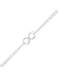 Eclat d'Argent Srebrna bransoletka z elementem ozdobnym rozmiar: onesize. Szare bransoletki Eclat d'Argent, srebrne. Za 65.99 zł.