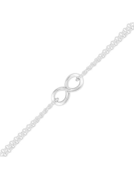 Eclat d'Argent Srebrna bransoletka z elementem ozdobnym rozmiar: onesize. Szare bransoletki Eclat d'Argent, srebrne. Za 65.99 zł.