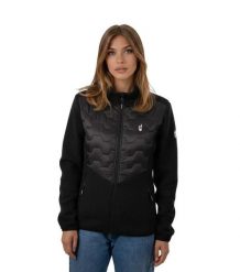 Kurtka hybrydowa damska CELSI. Czarne kurtki narciarskie Aulp, na zimę, l, bez wzorów, z dzianiny, bez kaptura, narciarskie. Za 449.99 zł.
