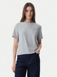 Calvin Klein Jeans T-Shirt LV047G831G Szary jasny Regular Fit. Szare t-shirty Calvin Klein Jeans, m, bez wzorów, z bawełny, bez kołnierzyka, bez ramiączek. Za 129.99 zł.