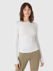 Les Lunes Koszulka sportowa "Flow" w kolorze białym rozmiar: S. Białe t-shirty sportowe Les Lunes, s, bez wzorów, z materiału, bez ramiączek, outdoorowe. Za 113.99 zł.