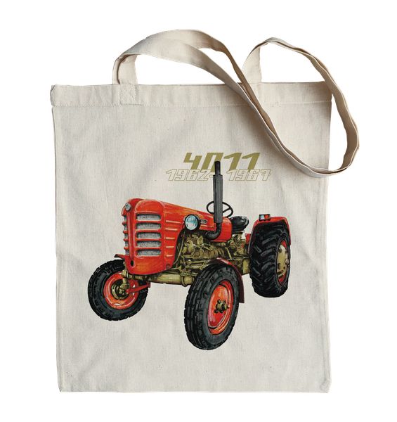 Zetor 4011 — torba (Rodzaj nadruku: Zetor 4011). Torby podróżne nikiniki, bez wzorów, z bawełny, na ramię, z nadrukiem. Za 29.00 zł.