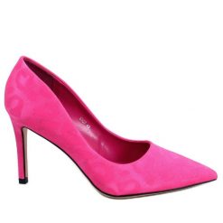 BM Szpilki damskie Telisha Fushia różowe. Czerwone szpilki BM, bez wzorów, z tkaniny, bez obcasa, na szpilce, bez zapięcia. Za 112.46 zł.