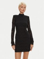 ROTATE Sukienka koktajlowa Gabriella 113072100 Czarny Slim Fit. Czarne sukienki ROTATE, bez wzorów, z bawełny, wizytowe, bez kołnierzyka, bez ramiączek. Za 599.99 zł.