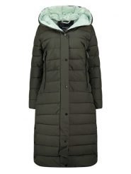 Geographical Norway Płaszcz pikowany w kolorze khaki rozmiar: XL. Brązowe płaszcze Geographical Norway, xl, bez wzorów, bez kaptura. Za 361.02 zł.