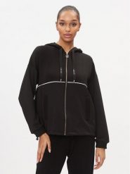Liu Jo Sport Bluza TA4024 J4616 Czarny Regular Fit. Czarne bluzy bez kaptura Liu Jo Sport, xs, bez wzorów, z syntetyku, bez kaptura. Za 379.99 zł.