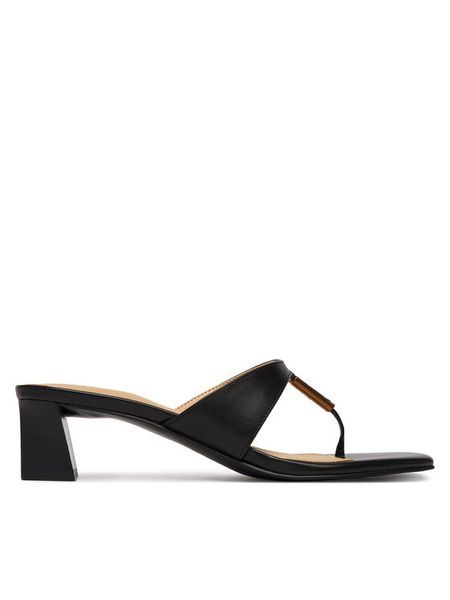 Guess Japonki FLJYZA LEA03 Czarny. Czarne japonki Guess, z aplikacjami, ze skóry. Za 446.99 zł.