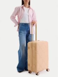 Nine West Walizka średnia CEO-NW-M-006-09 BEIGE Beżowy. Brązowe walizki Nine West, średnie. Za 359.99 zł.