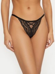 Hunkemöller Figi brazylijskie Selina 206287 Czarny. Czarne figi Hunkemöller, bez wzorów, z syntetyku. Za 39.99 zł.