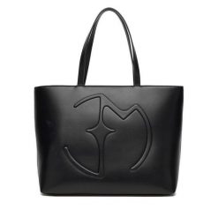 Torebka Eva Minge. Czarne shopper bag Eva Minge, bez wzorów, bez dodatków. Za 239.99 zł.