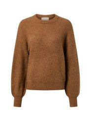 Msch Copenhagen sweter z dzianiny z zawartością alpaki - MSCHGustel Hope Kobiety brązowy, S/M. Brązowe swetry MSCH Copenhagen, m, bez wzorów, z dzianiny, eleganckie, bez ramiączek. Za 229.95 zł.