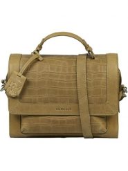 Burkely Skórzana torebka "Icon Ivy" w kolorze khaki - 19,5 x 25 x 11 cm rozmiar: onesize. Brązowe torebki klasyczne Burkely, bez wzorów, z materiału, przez ramię, bez dodatków. Za 242.13 zł.