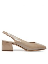 Caprice Czółenka 9-29500-42 Beżowy. Brązowe czółenka Caprice, bez wzorów, ze skóry, bez obcasa, bez zapięcia. Za 223.99 zł.
