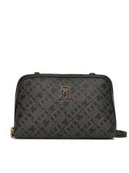 Tommy Hilfiger Torebka Th Monoplay Le Mini Crossover AW0AW17712 Czarny. Czarne listonoszki Tommy Hilfiger, bez wzorów, ze skóry, bez dodatków. Za 479.99 zł.