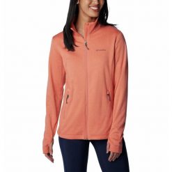 Bluza Turystyczna Rozpinana Damska Columbia Park View Grid Fleece Full Zip. Zielone bluzy Columbia, l, bez wzorów, bez kaptura, trekkingowe. Za 310.99 zł.