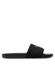 Calvin Klein Jeans Klapki Slide Monogram Wn YW0YW01835 Czarny. Czarne klapki Calvin Klein Jeans, bez wzorów, z jeansu, bez obcasa, bez zapięcia. Za 179.99 zł.