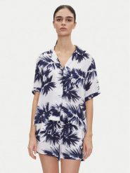 DKNY Piżama YI90052 Granatowy Regular Fit. Niebieskie piżamy DKNY, xs, bez wzorów, z wiskozy, bez kołnierzyka, bez ramiączek. Za 279.99 zł.