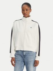 Guess Jeans Bluza W6GQZ3 KB212 Biały Relaxed Fit. Białe bluzy Guess Jeans, xl, z aplikacjami, z jeansu, bez ramiączek, bez kaptura. Za 419.99 zł.