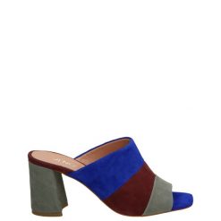 KOLOROWE KLAPKI MRZ40230120 SAX. Klapki Venezia, bez wzorów, ze skóry, bez obcasa, bez zapięcia. Za 129.00 zł.