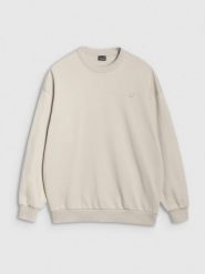 4F Bluza dresowa nierozpinana bez kaptura uniseks - beżowa XL. Brązowe bluzy bez kaptura 4f, xl, bez wzorów, z bawełny, bez kaptura. W wyprzedaży za 69.99 zł.