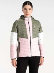 Dare 2b Kurtka pikowana "Lively" w kolorze oliwkowo-białym rozmiar: 38. Białe kurtki Dare 2b, bez wzorów, bez kaptura. Za 135.81 zł.