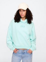GAP Bluza w kolorze turkusowym rozmiar: XL. Niebieskie bluzy GAP, xl, bez wzorów, z kapturem. Za 122.96 zł.