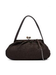 Weekend Max Mara Torebka 2615511095650 Brązowy ciemny. Brązowe kopertówki Weekend Max Mara, bez wzorów, z syntetyku, wizytowe, bez dodatków. Za 1,739.00 zł.