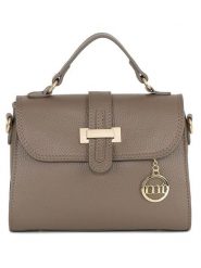 Mia Tomazzi Skórzana torebka "Diomede" w kolorze szarobrązowym - 24 x 20 x 12 cm rozmiar: onesize. Brązowe torebki klasyczne Mia Tomazzi, bez wzorów, z materiału, przez ramię, bez dodatków. Za 280.44 zł.